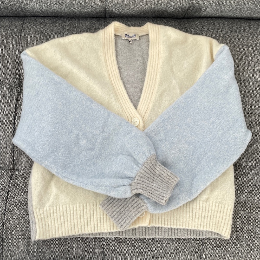 Baum Und Pferdgarten Colorblock Wool Blend Cardigan Size XS